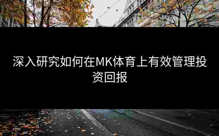 深入研究如何在MK体育上有效管理投资回报