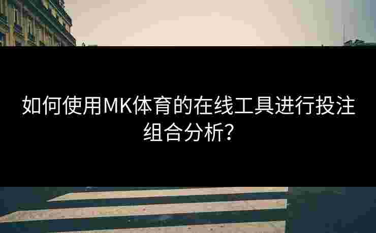 如何使用MK体育的在线工具进行投注组合分析？